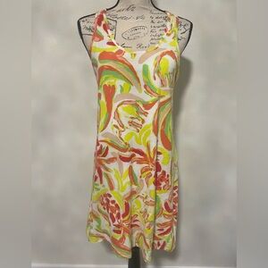 Crown & Ivy Yellow Halter Mini Dress